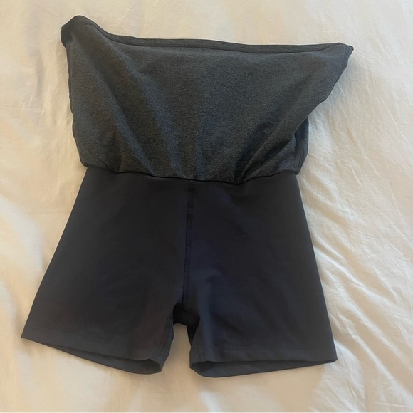 Beyond Yoga Spacedye Move It Skort Mini Athletic Black Heather Stretch Yoga - Picture 5 of 7